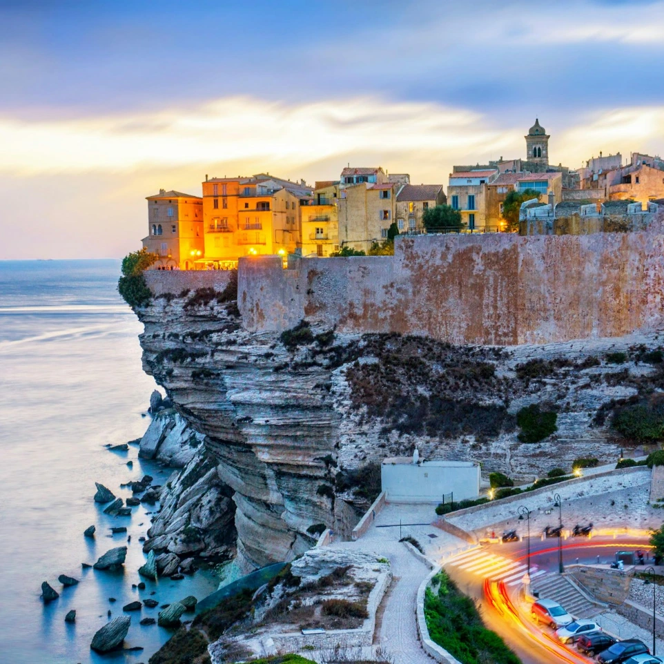Paysage de Bonifacio en Corse